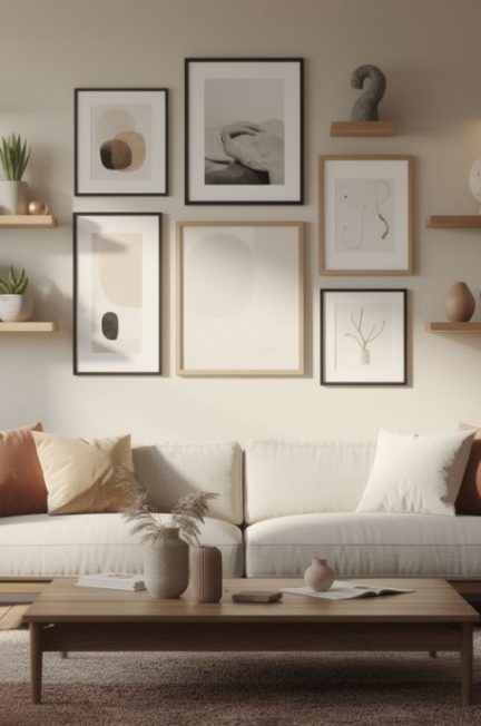découvrez des idées créatives et faciles pour décorer un mur vide dans votre salon et transformer votre espace en un lieu chaleureux et élégant.