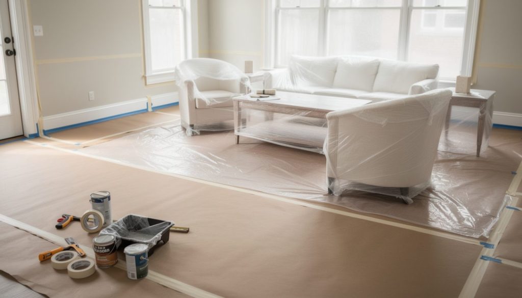 découvrez nos conseils pratiques pour protéger efficacement vos sols et meubles pendant des travaux, afin d'éviter les dommages et faciliter le nettoyage.
