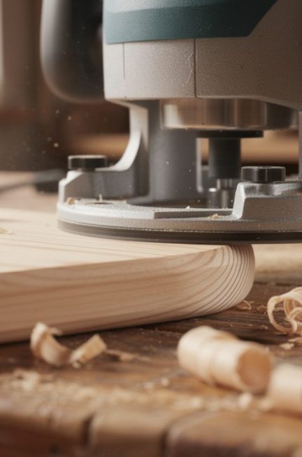 découvrez quel outil utiliser pour réaliser des arrondis précis dans une planche en bois, ainsi que des conseils pratiques pour un travail soigné.