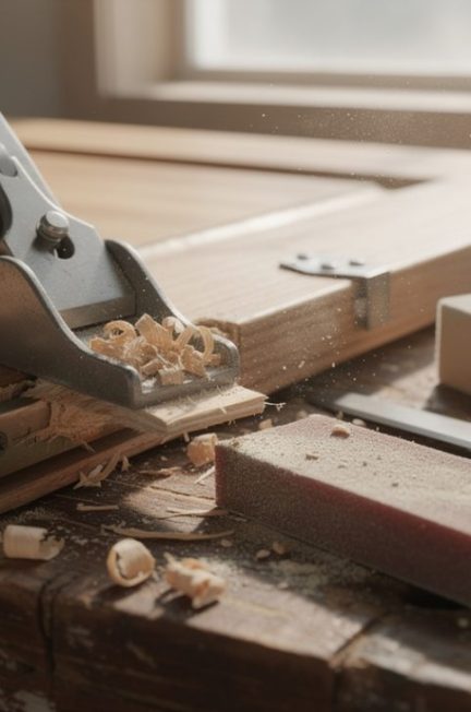 découvrez les meilleurs outils pour ajuster une porte en bois trop large et réussir vos travaux de menuiserie facilement.