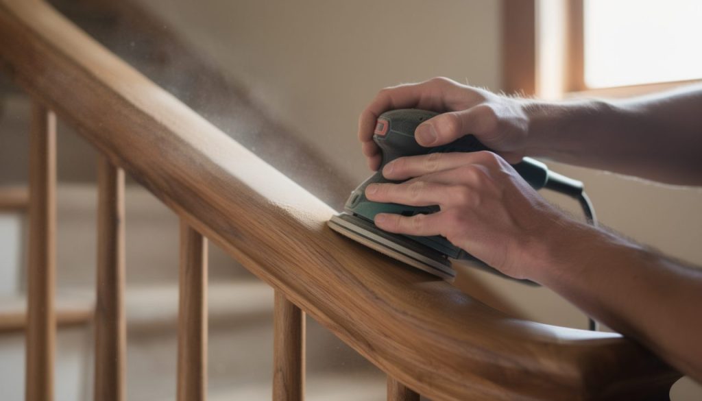 découvrez quel outil choisir pour poncer efficacement une rampe d’escalier en bois et obtenir une finition lisse et parfaite.