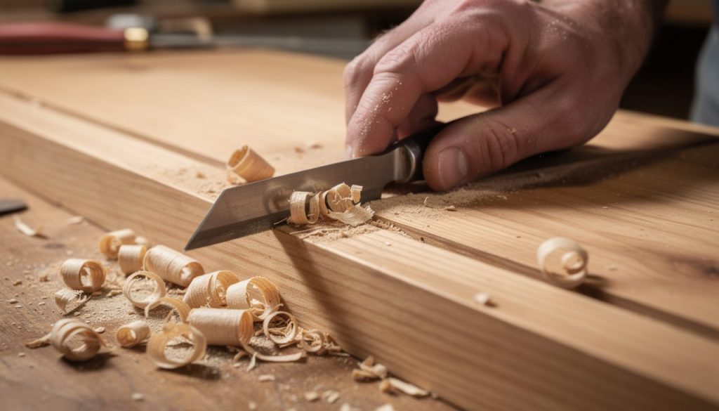 découvrez comment réaliser une gorge dans une pièce de bois avec des techniques simples et précises pour vos projets de menuiserie.